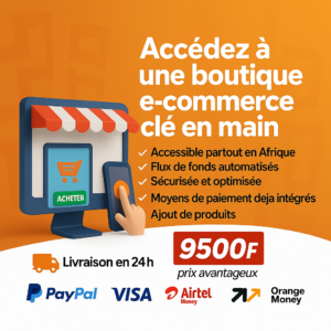 BOUTIQUE E-COMMERCE CLE EN MAIN